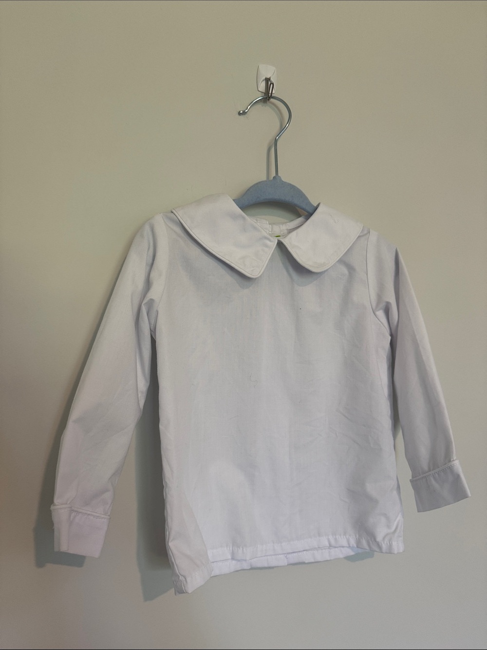 Classic Whimsy Classic White Peter Pan Collar Long-Sleeve Top for Baby 18M